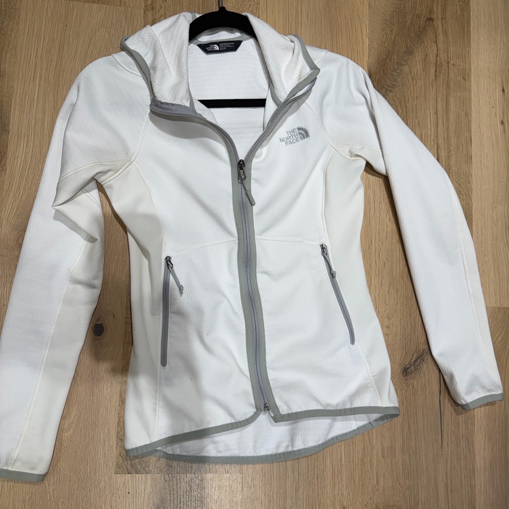 The North Face Women's White Jacket with Hood XS